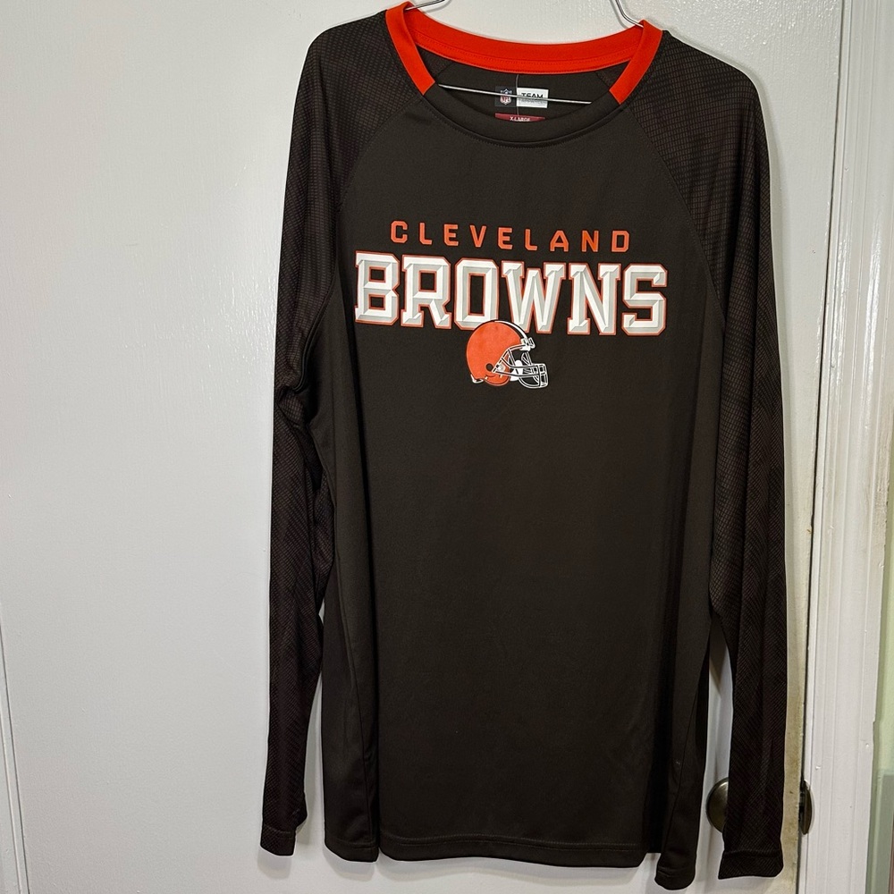 NFL Cleveland Browns Long Sleeve T-Shirt Unisex Adult XL Multi-Color Football